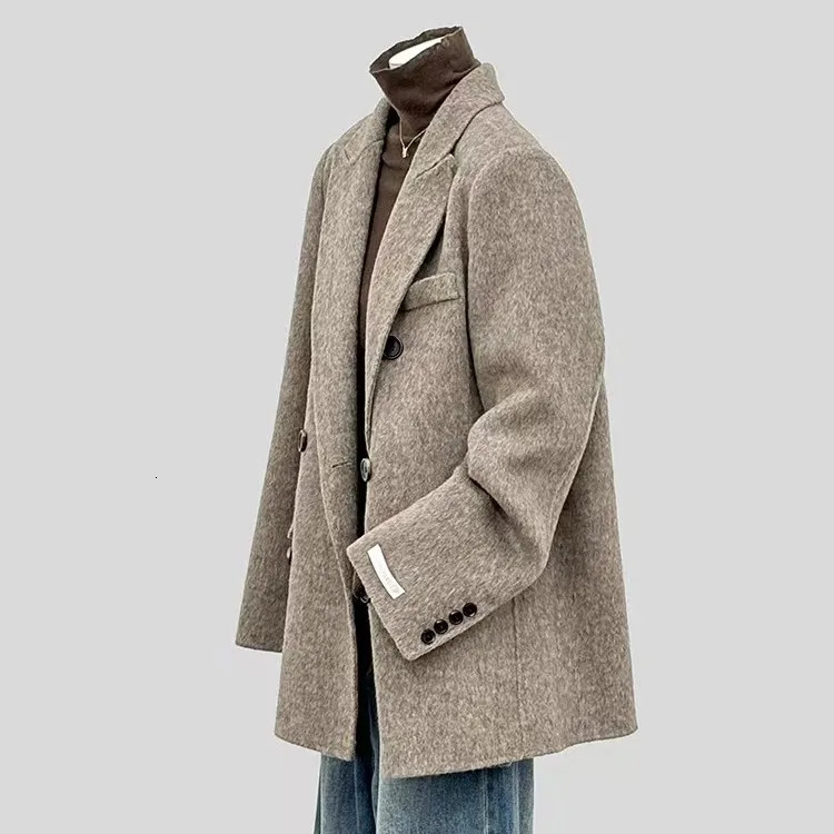 Wool Blazer Coat for Women Female Office Lady Autumn/Winter High-end Short Wool Petite Korean-style Elegant Jacket 250207