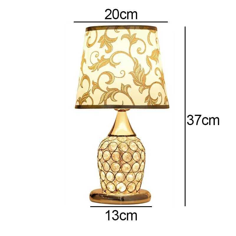 European-Style Crystal Table Lamp Ins Simple Modern Bedroom Warm Romantic Fashion Creative Decorative Bedside Lamp Z250211-1