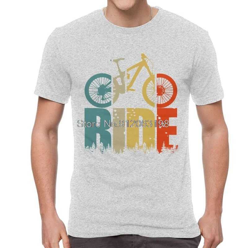 Your Ride Mountain Bike MTB Lover T Shirt Men Short Sleeve Cotton T-shirts Cyclists And Bikers Gift Tee Tops Streetwear TshirtsXJ250211