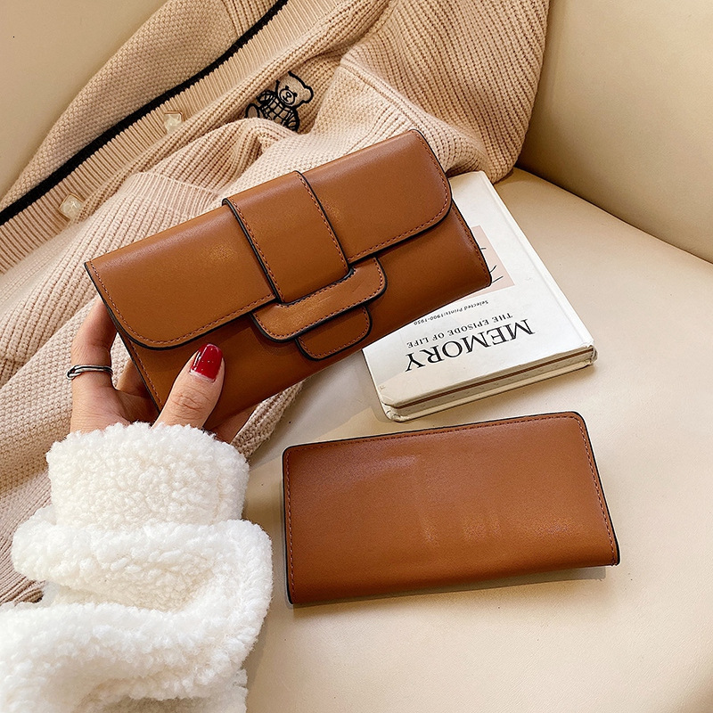 Women's long 2025 new niche simple versatile handbag fashionable large capacity multi card slot zero wallet swissmilitary