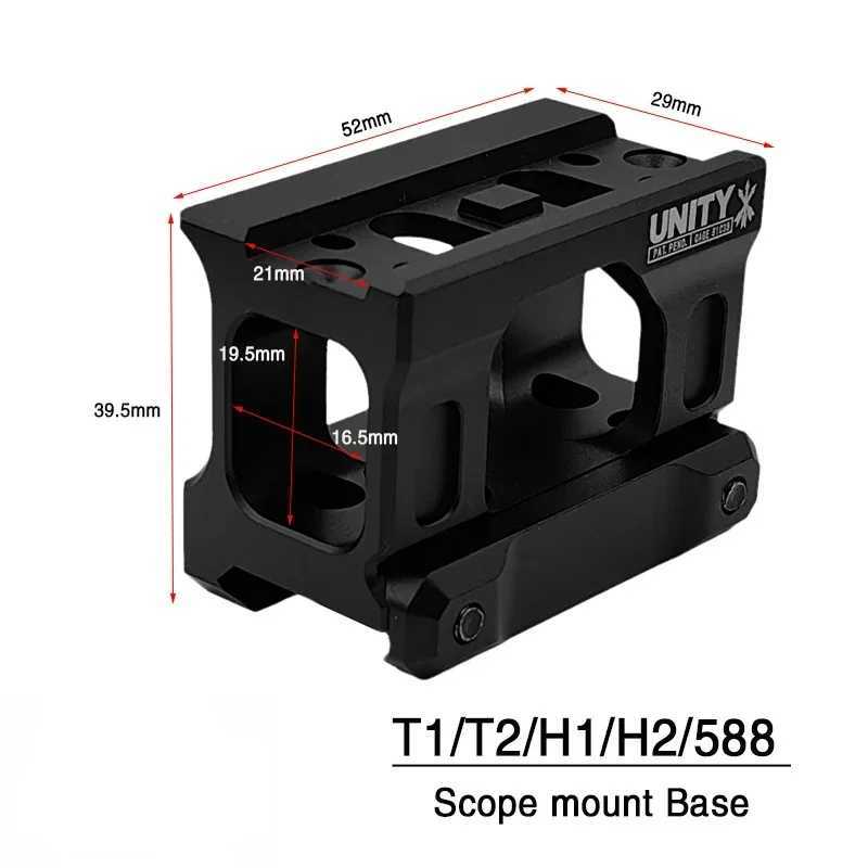 2024 New YR27 UNITY Fast Riser Mount For Tactical Airsoft T2 ROMEO5 Red Dot Sight Scope Universal Heightening BracketW250211