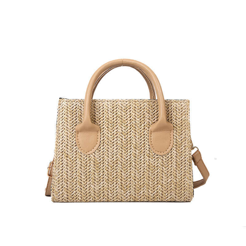2025 New Women's Single Shoulder Crossbody Bag Trendy Solid Color Weaving Style Small Square Women