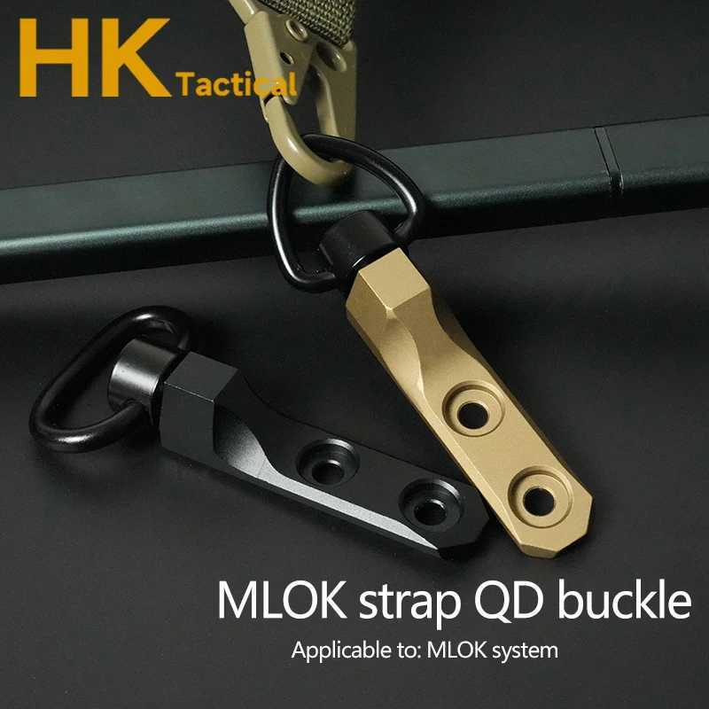 Tactical CNC KAC M-LOK QD Sling Mount Quick Detach QD .25 Inch Sling Swivels Buckle For MLOK Rail Straps Attachment AccessoriesW250211