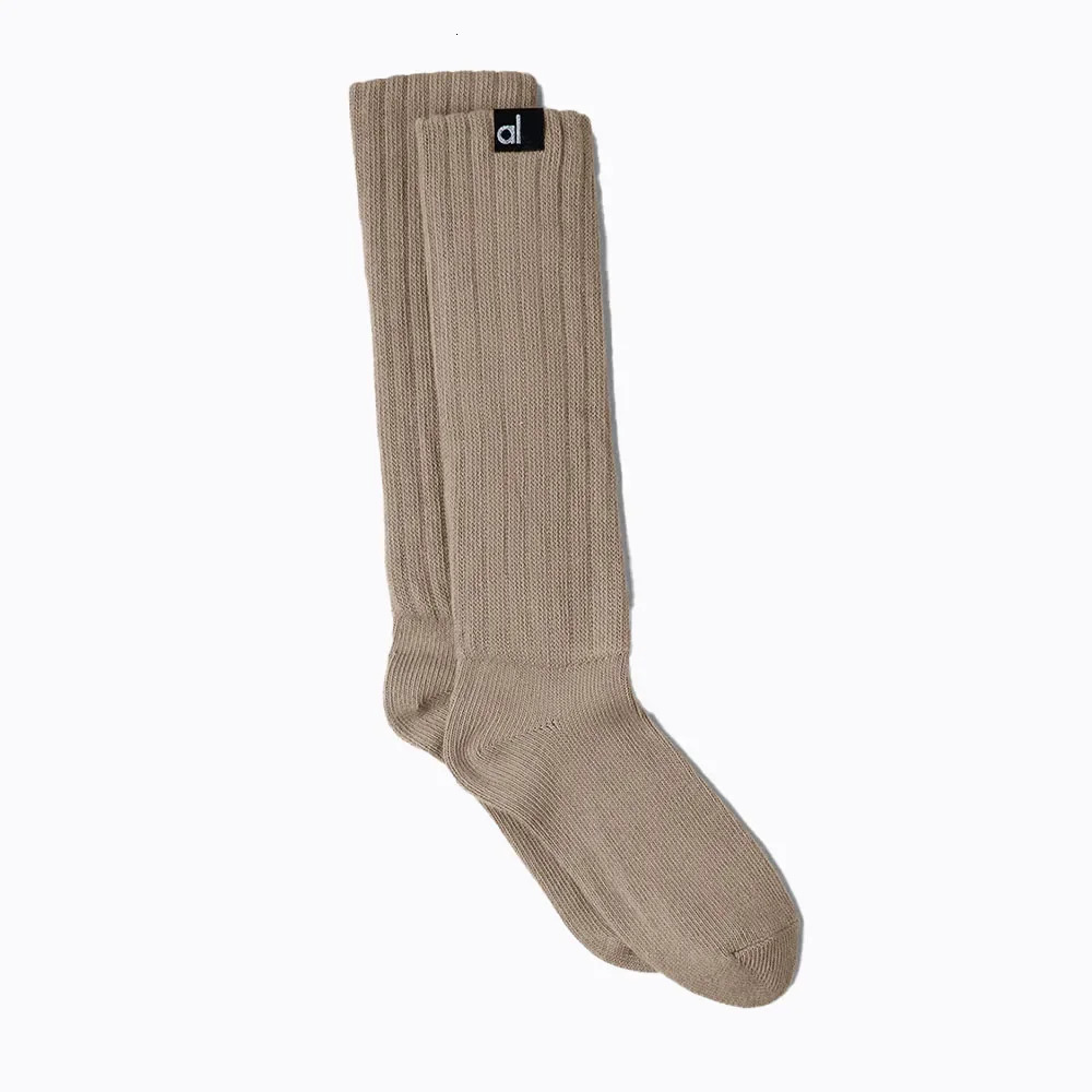 Yoga Socks SCRUNCH SOCK Tall Socks Pure Cotton Soft Breathable Knit Sports Casual All-match Super Thick Stack Wear Socks 250210
