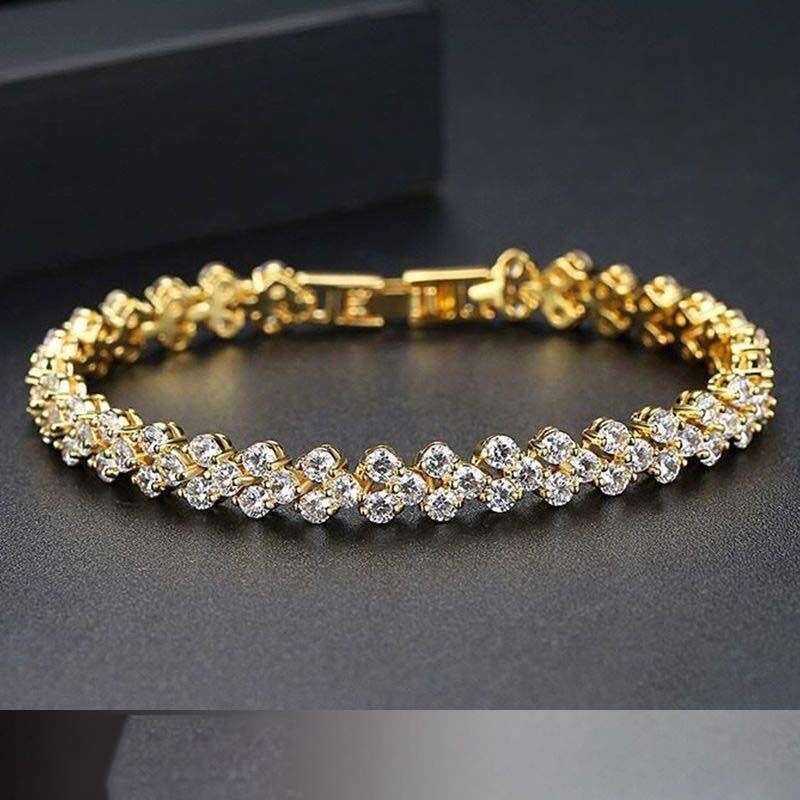 INS HOT Designer Bracelet For Women Luxury Designer jewelry Classic Roman bracelet simple and fashionable Gold Plate Agate moissanite Diamond Wedding 