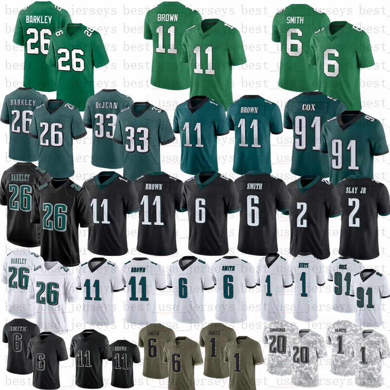 26 Saquon Barkley Cooper DeJean football jersey 1 Hurts 0 Bryce Huff Reddick Jason Kelce Brian Dawkins Darius 2 Slay Jr Brandon Graham Fletcher Cox Carter
