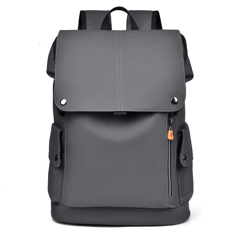 Bag New Business Backpack For Men, Large Capacity Travel Computer Workwear Functional Bag, Trendy PU Leather