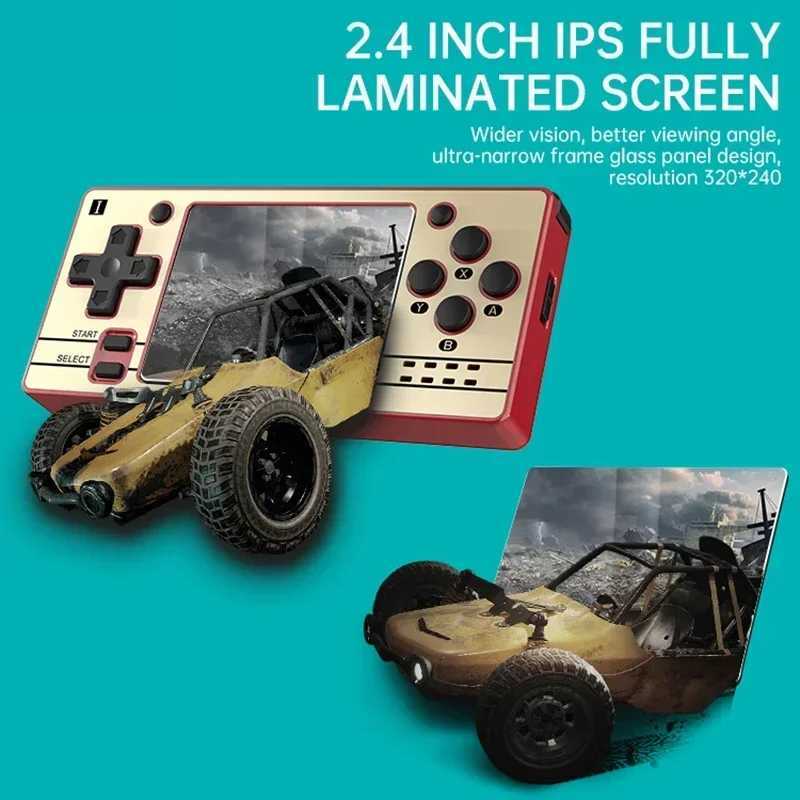 Powkiddy Q20 Mini Game Console Open Source Handheld Consoles 2.4inch OCA Full Fit IPS Sn Game Players For PS/GBA/SFC/NES etcXJ250211
