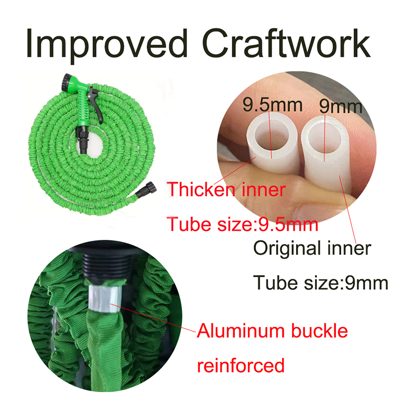 Heavy Duty European Style Retractable Carwash and Garden Irrigation Hose