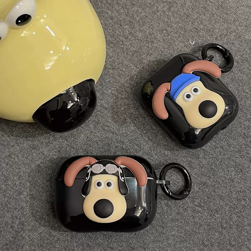 Cute 3D Headmaster Dog Suitable Pro2 Protective Cover Bluetooth 3 1 2 Earphone Case