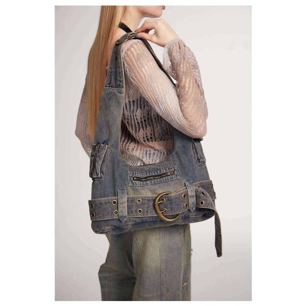 Women's Bags New retro underarm shoulder bag y2k denim bag niche tote bag casual versatile commuting crossbody bag women's shoulder bag