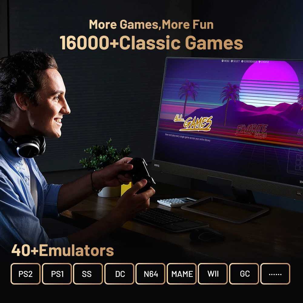 Kinhank er Console X5 PRO Retro Video Game Console RK3588 8GDD with 4T HDD 16000+ Games Plug and Play for DC/N64XJ250211