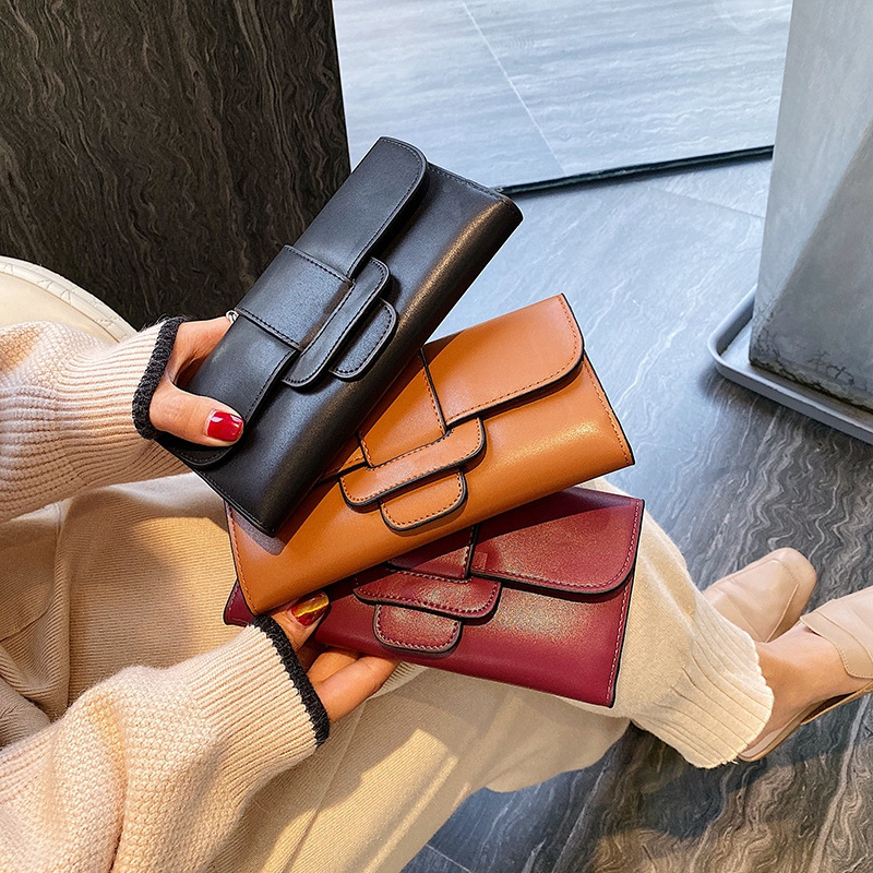 Women's long 2025 new niche simple versatile handbag fashionable large capacity multi card slot zero wallet swissmilitary