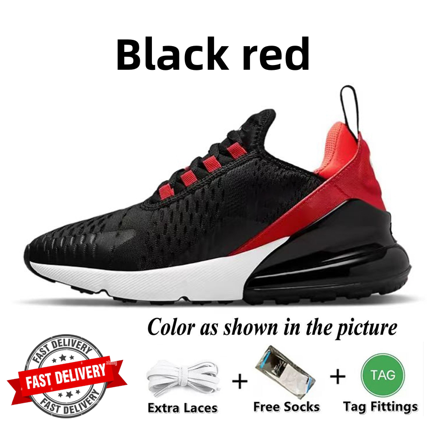 270s Running Shoes 270 React Sneaker Triple Black White Anthracite Navy University Red Barely Rose Rainbow Light Bone Tiger Mens Womens Trainers Sport