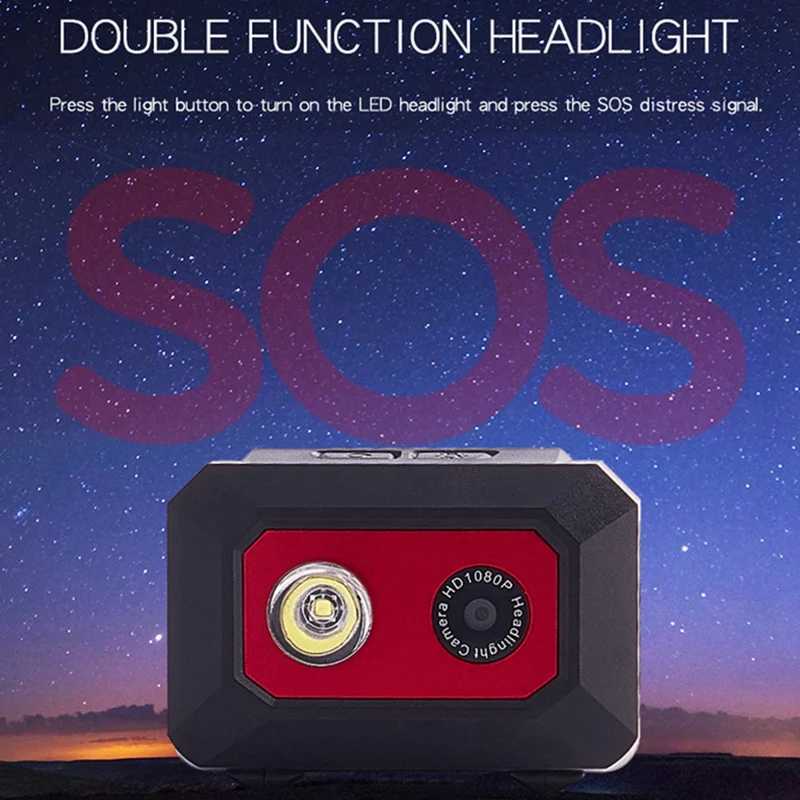 Smart Home Security System HD 1080P Outdoor Sport Camera F18 Night Vision Camcorder SOS Head-Mounted Action Cameras Helmet Video Recording DVR Cam z25