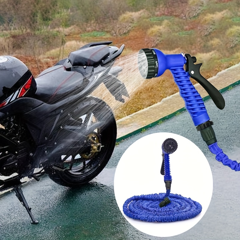 Telescopic Car Wash Hose - High Pressure Multi-Purpose Watering Hose, Garden Hose, Irrigation Hose