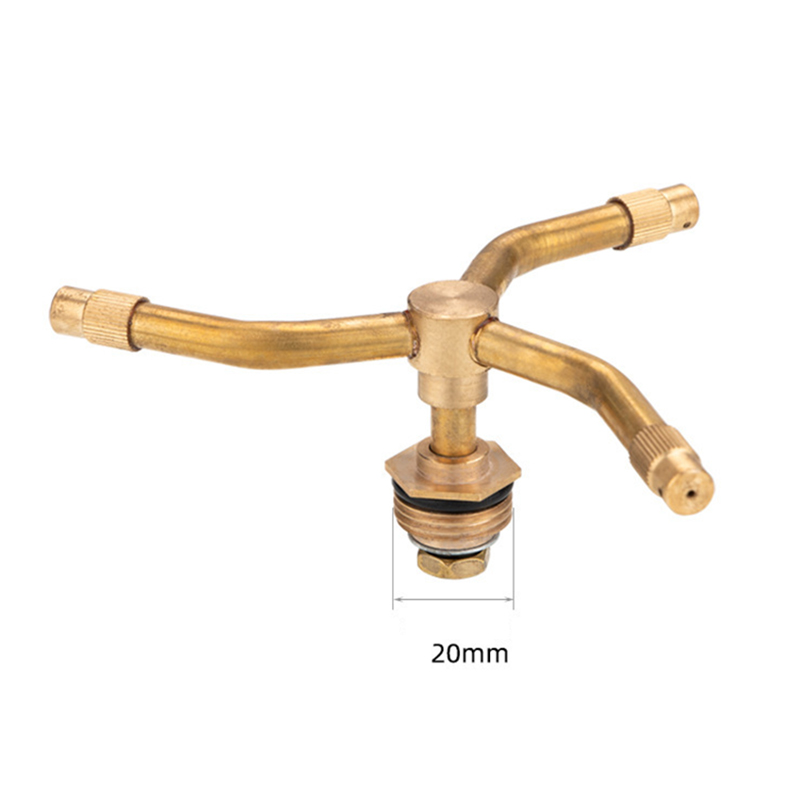 Automatic Copper Sprinkler System with Three-Point Spray Design - Ideal for Lawns & Garden Irrigation
