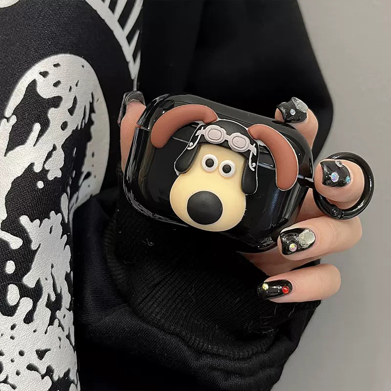 Cute 3D Headmaster Dog Suitable Pro2 Protective Cover Bluetooth 3 1 2 Earphone Case