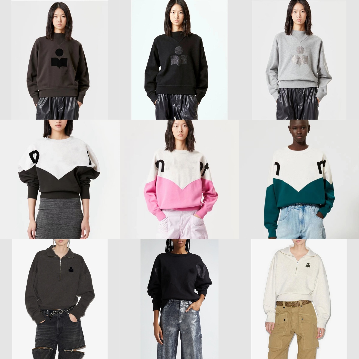 Designer isabel maranth Women Pullover Sweatshirt Casual Fashion Letter Round Neck Hoodie Versatile Loose Tops Warm Sweater