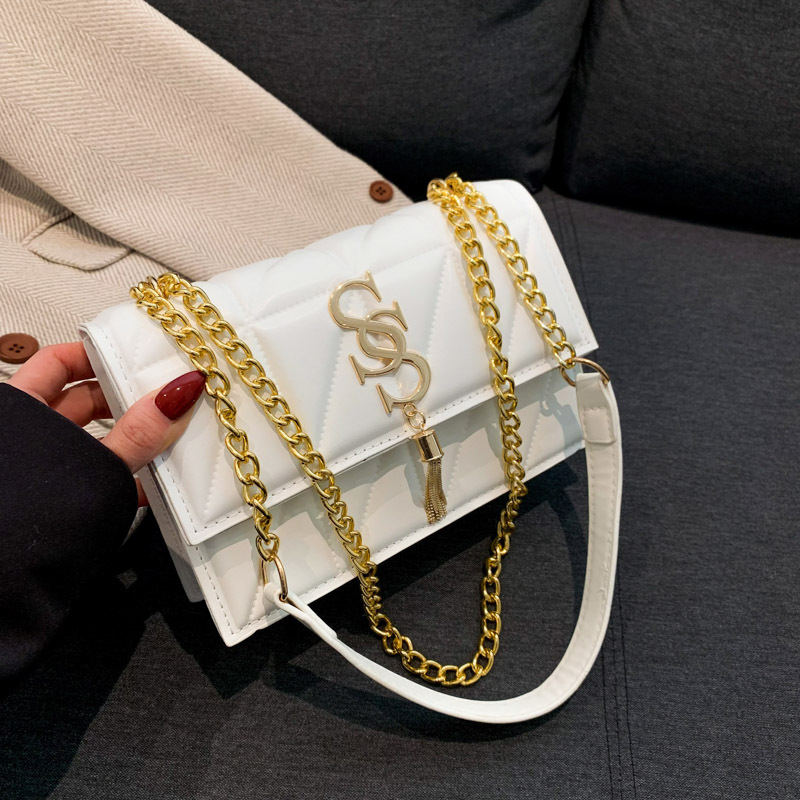 Fashion Korean version temperament NEW chain female 2025 spring new all-in-one ins crossbody bag small square