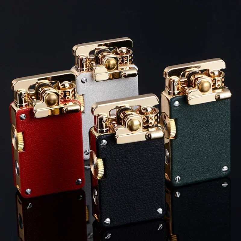 new CHIEF Kerosene Lighter Light Luxury Rocker Ejection Ignition Mechanical Personali Mens Business Gift Collectible Y250210 W260202