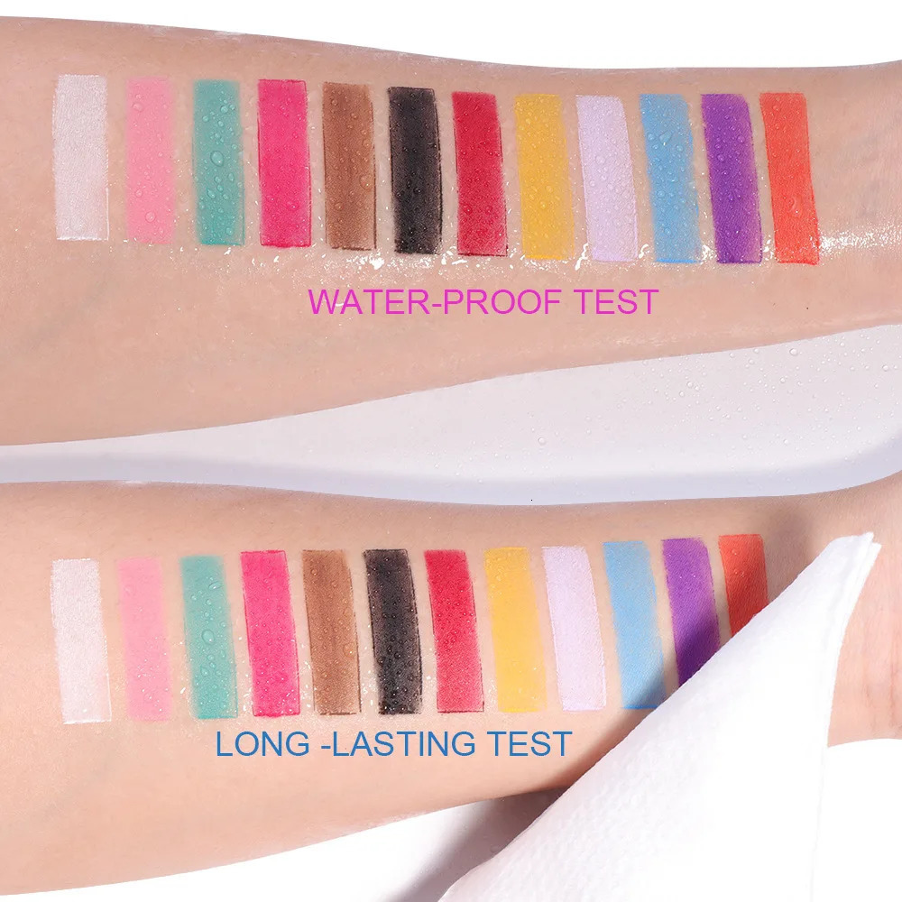 Colorful Waterproof Eyeliner Cream Make Up Beauty Comestics Long-lasting Eye Liner Gel Makeup Tools for Eyeshadow with Brush 250113