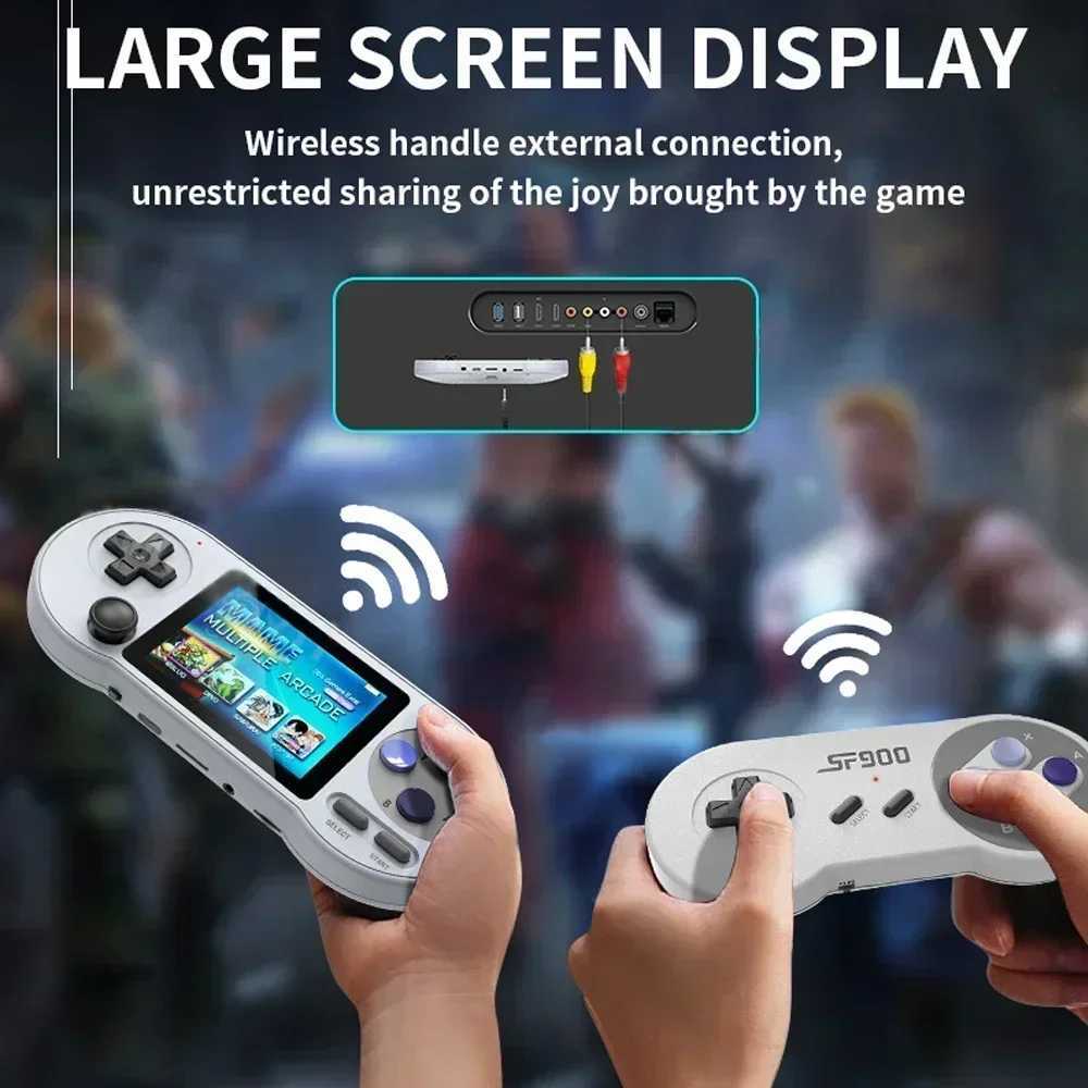 3 inch IPS Handheld Game Console Player Mini Portable Game Console Built in 6000 Games Retro port For AV OutputXJ250211