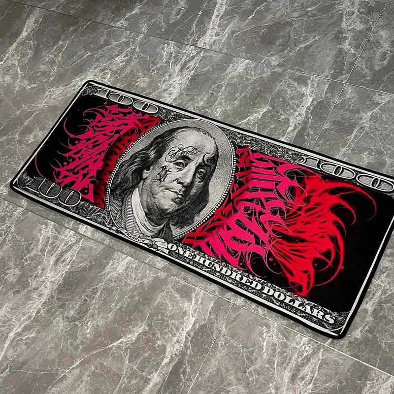 Dollar Pattern Carpet for Living Room Bedroom Decoration Usd Banknotes On Floor Mat Bedside Area Rugs US Dollars Doormat Home Y250210