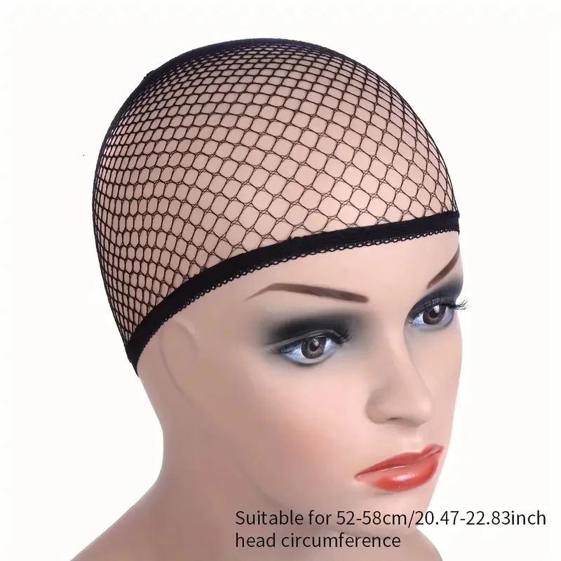 5 PiecesPackage High Quality Stretchable Elastic Hair Nets Open Ends Mesh Net Wig Caps for Hair Styling 250113