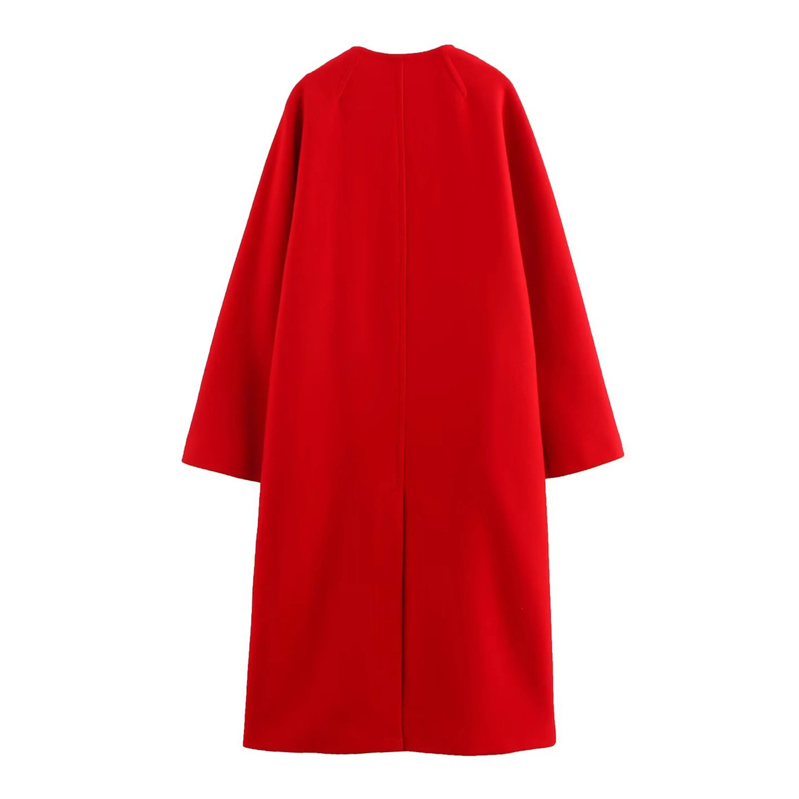 2024 autumn womens clothing casual fashion slim fit versatile commuting n sense retro spot wool blend coat 250109Z