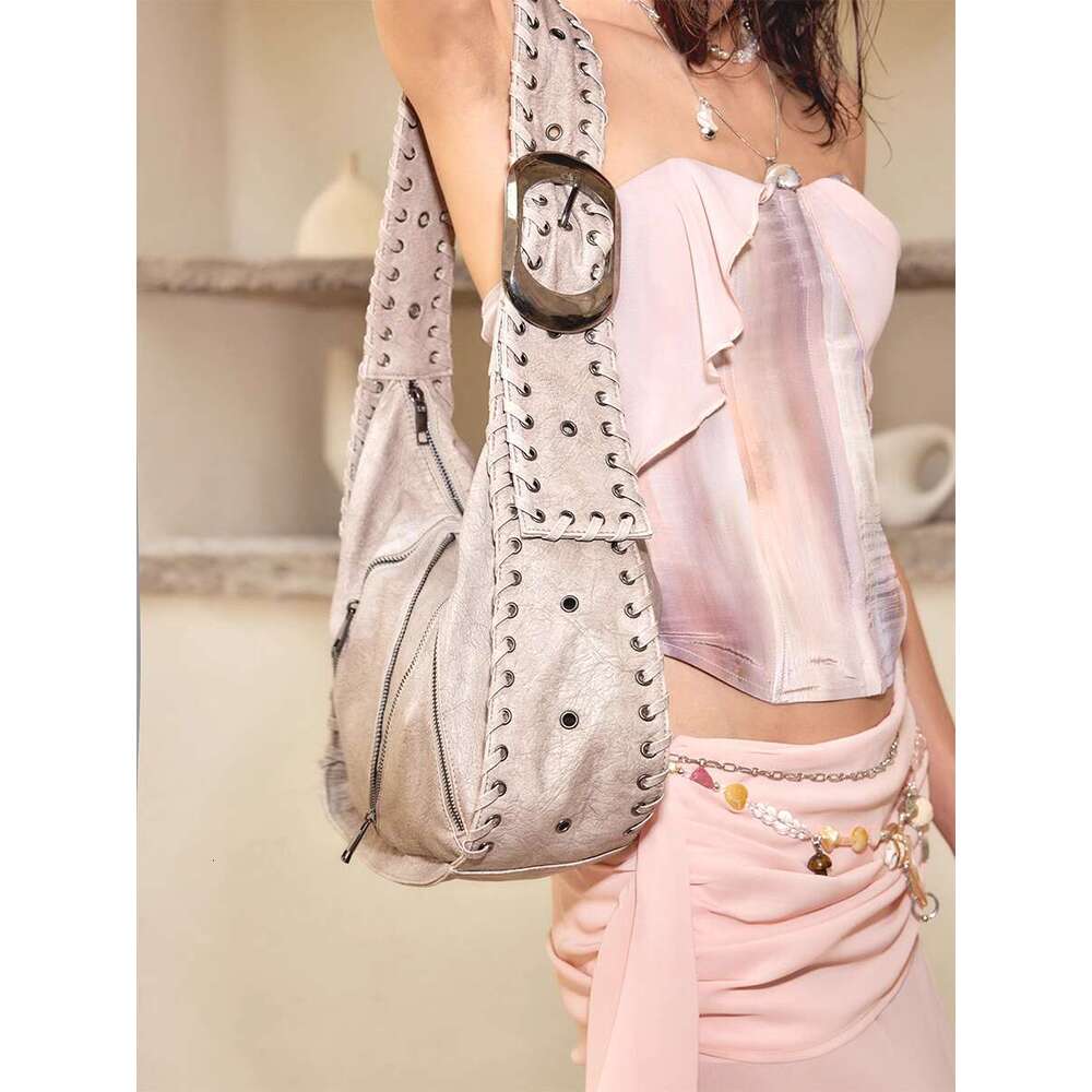 Women's Bags New high-end texture retro color woven bag for women, crossbody shoulder bag, underarm bag, wide shoulder strap, large capacity bag