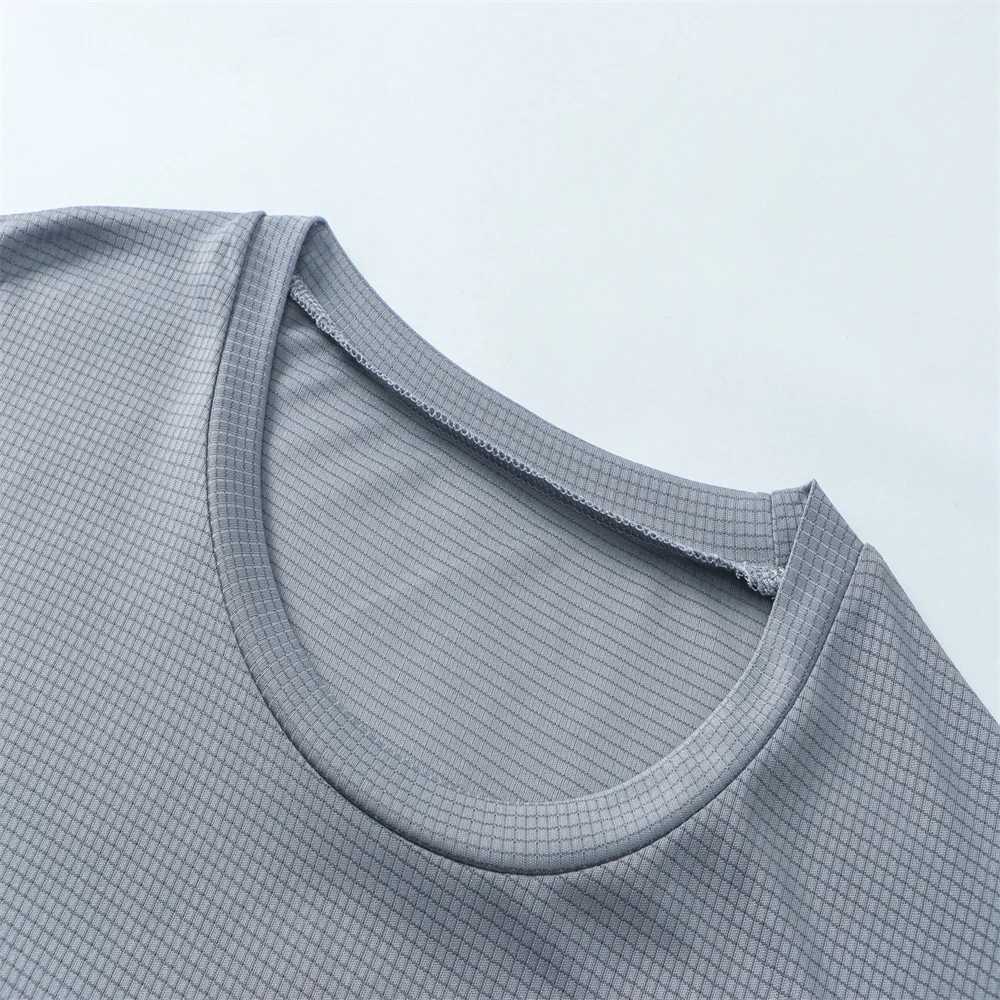 Mens training fitness shirt quick drying gym T-shirt short sleeved sports football T-shirt sports top W250403