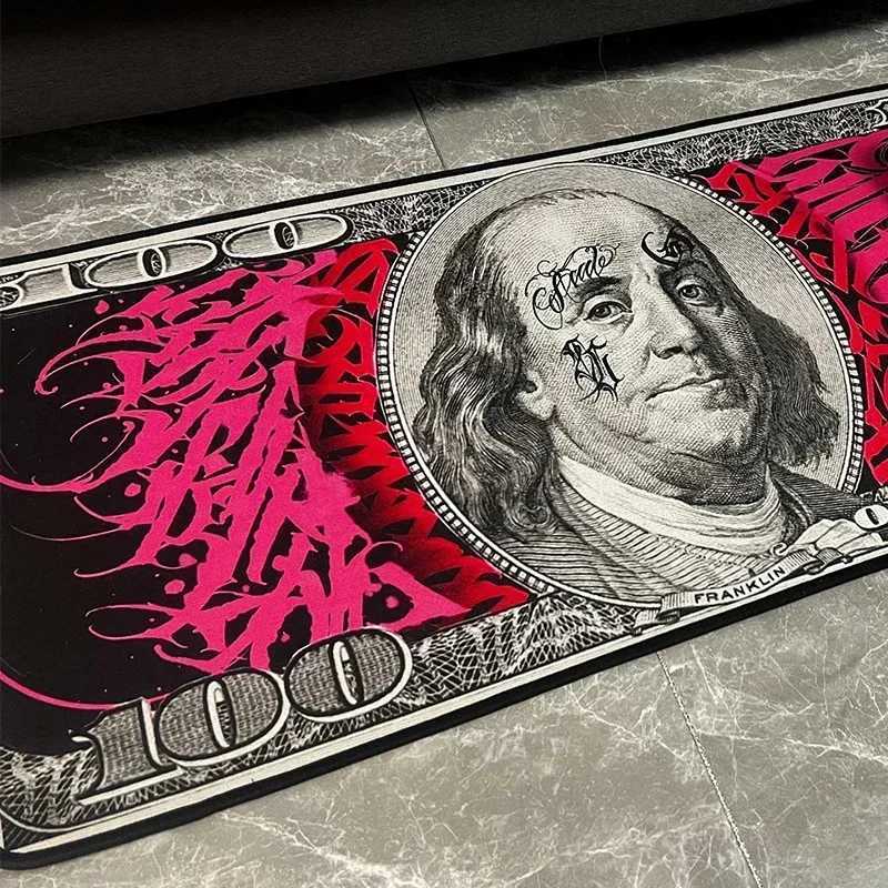 Dollar Pattern Carpet for Living Room Bedroom Decoration Usd Banknotes On Floor Mat Bedside Area Rugs US Dollars Doormat Home Y250210