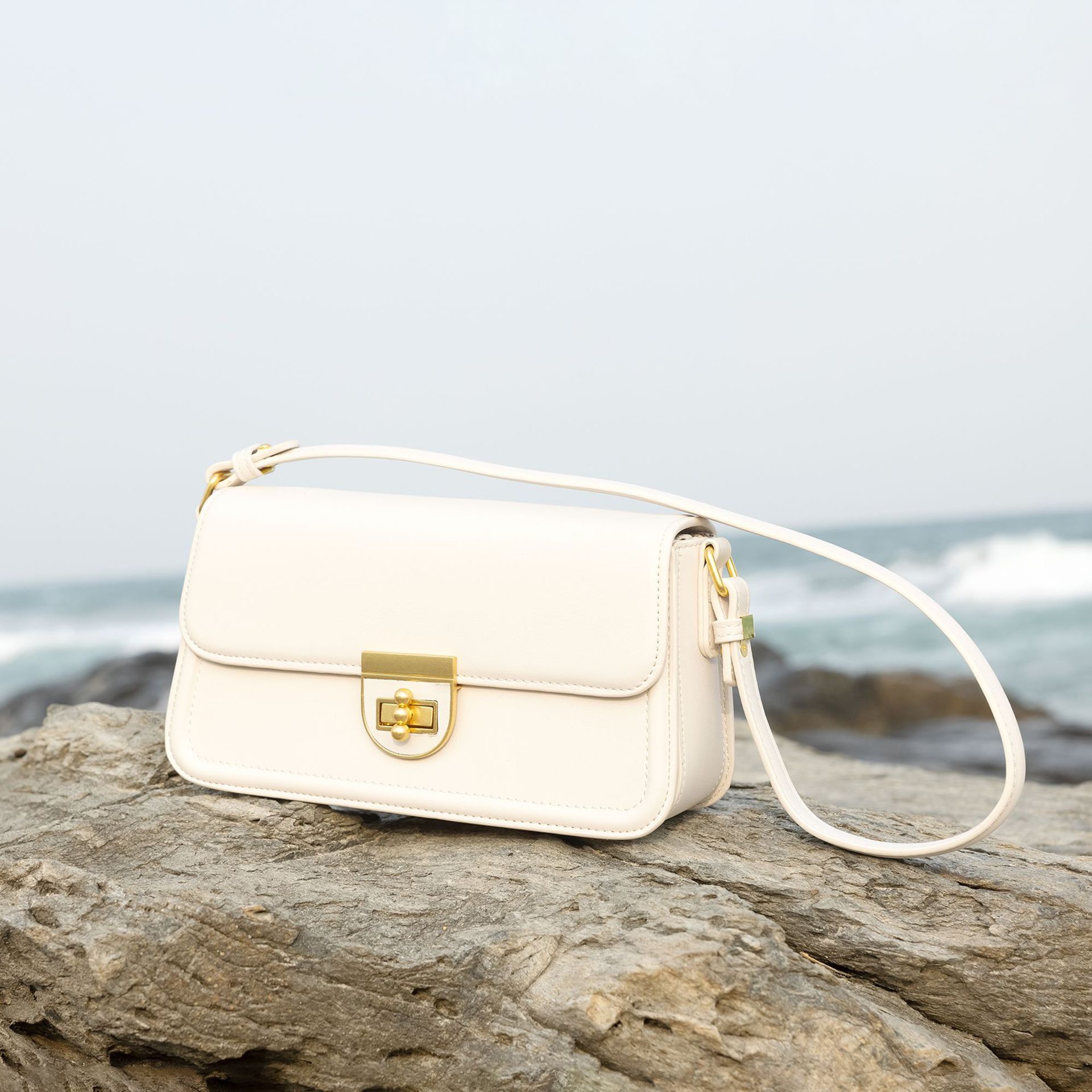 Spring Leather Small Square Fashion Edition Handbag High Quality Womens Shoulder Cross Body Bag 240830