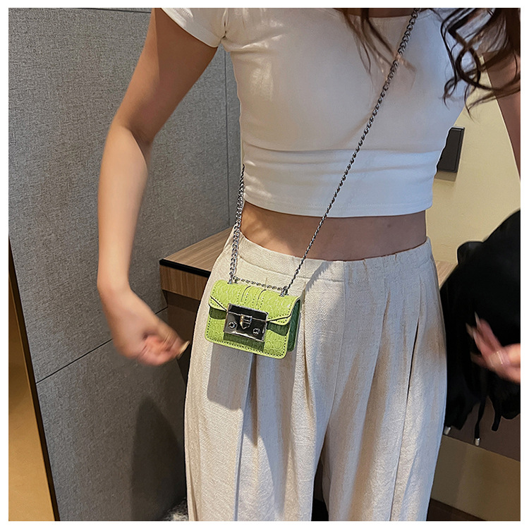 Small fashion mini chain small bag female 2025 new Korean simple small square bag senior sense crossbody bag