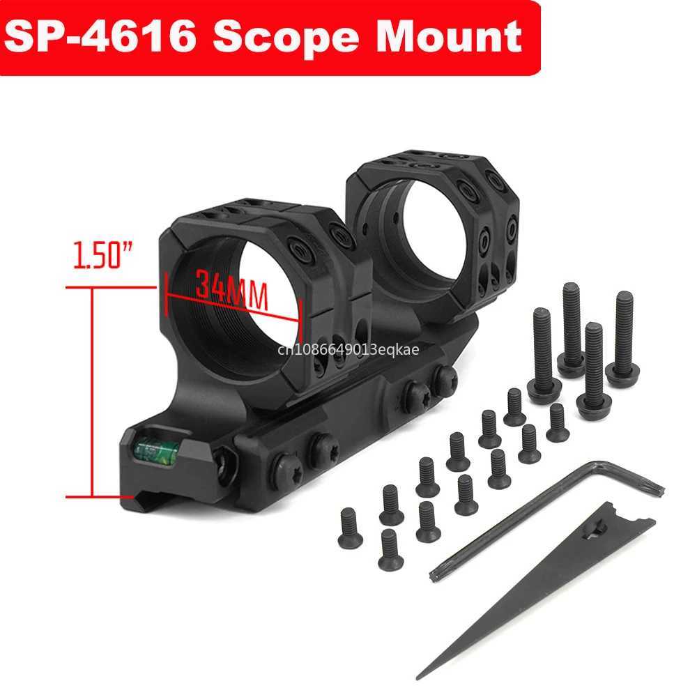 2024 New High Quality Scope Mount SP-466 34mm Tube Riflescope 20.6MOA .5 Height Scope Rings w/ Surfaces for Scope AccessoriesW250211