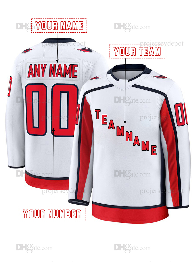 Ovechkin Hockey Jersey Backstrom Dubois Oshie Carlson Lindgren Custom Hockey Jerseys Mens Womens Youth Any Name Numbe