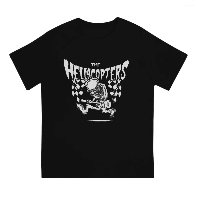 Men's T Shirts Band Men Shirt Hellacopters Funny Tees Short Sleeve Round Neck T-Shirts Cotton Graphic Printed Clothes