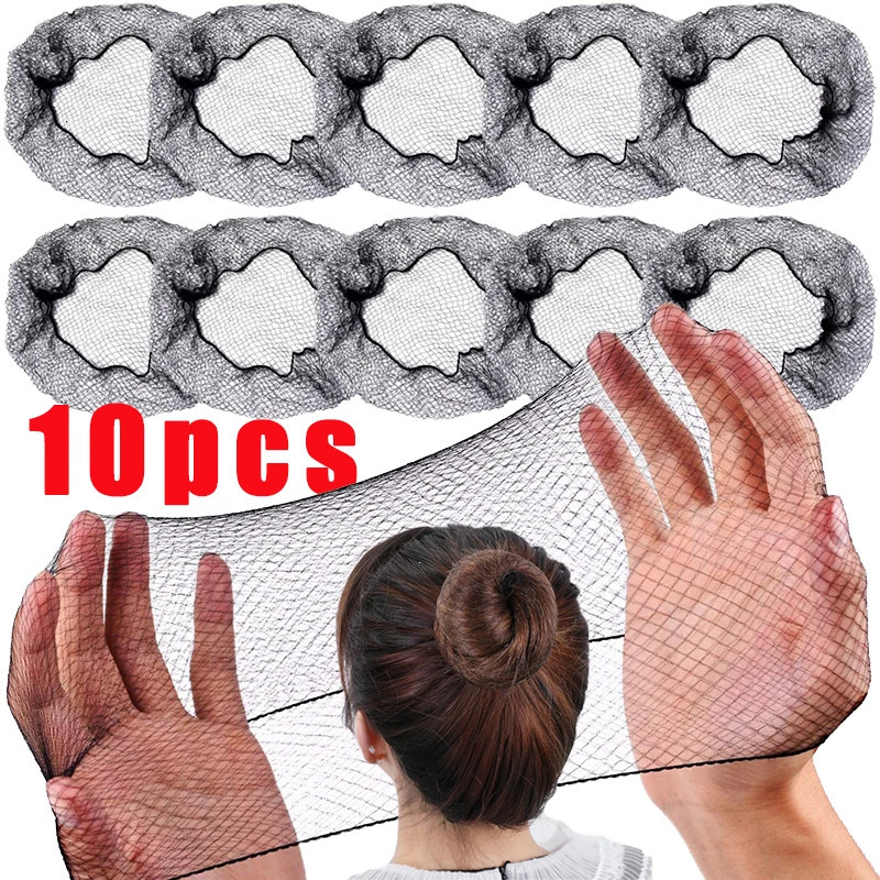 10pcs Invisible Bun Net Simple Style Mesh Net Breathable Wig Net Hair Styling Tool Women Female Hair Accessories 250113