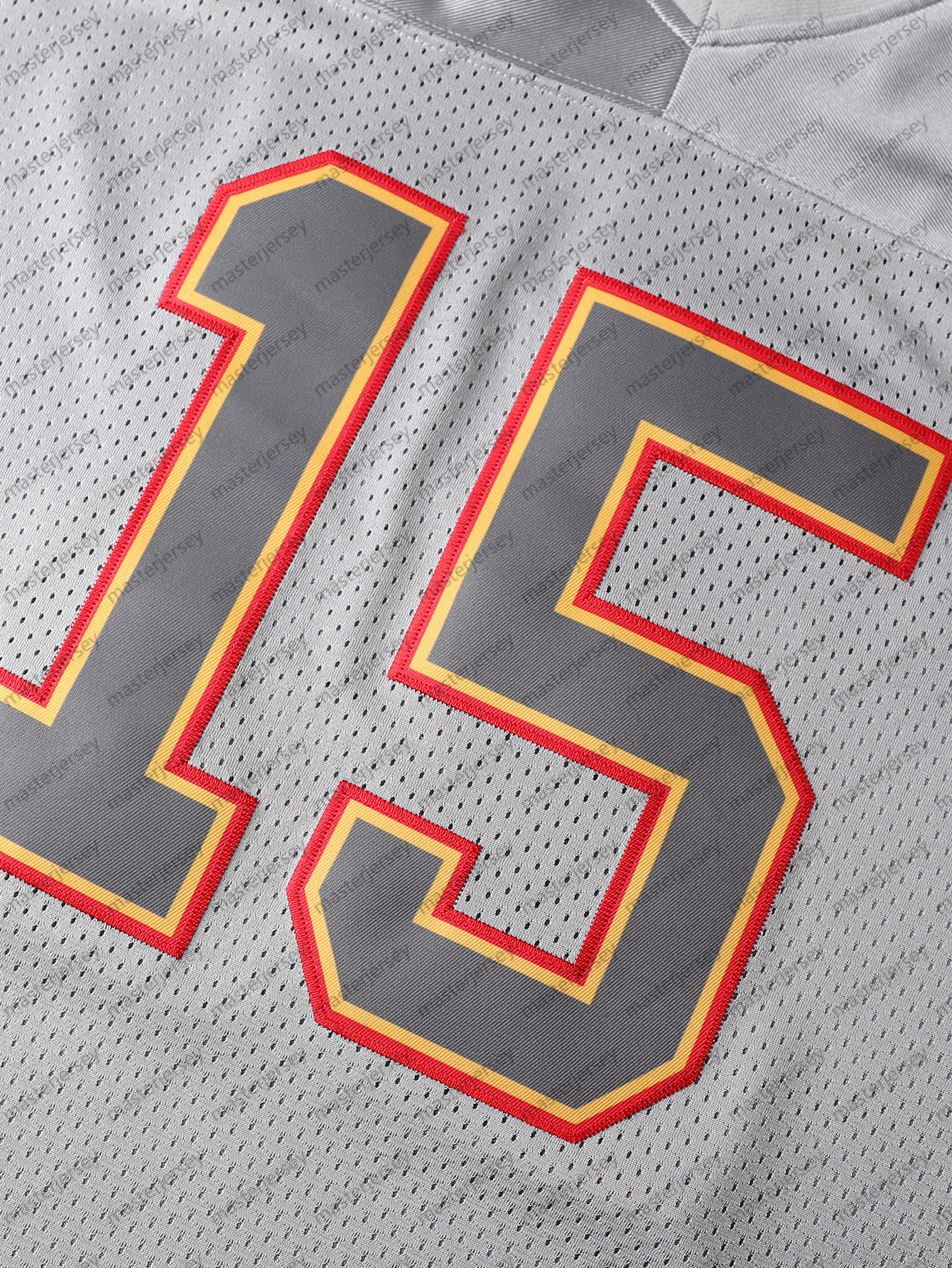 #15 Mahomes Men's Red Classic Embroidered V-Neck Rugby Jersey - Breathable, Short Sleeve Sports Shirt In Stock Football Jerseys