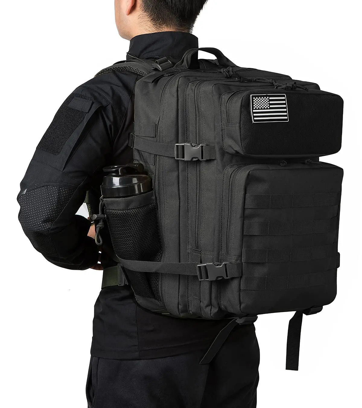 45L 3P Tactical Backpack Hiking Bag Pack Soft Outdoor Backpack Waterproof Climbing Rucksack Camping Hiking Bag Trekking Mochila 250211