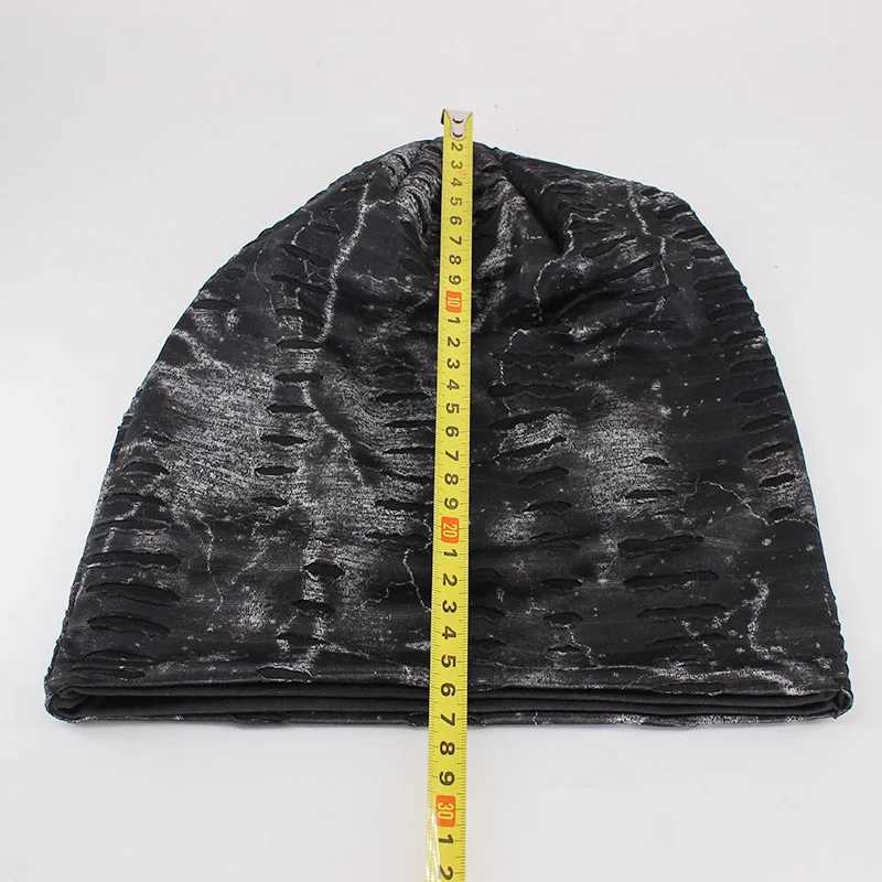 HLEISXI Men Hip Hop Fashion Beanies Sklies Spring Warm Thin M Brand Hole Casual Hat Outdoor Adt Wens New Hats X250212