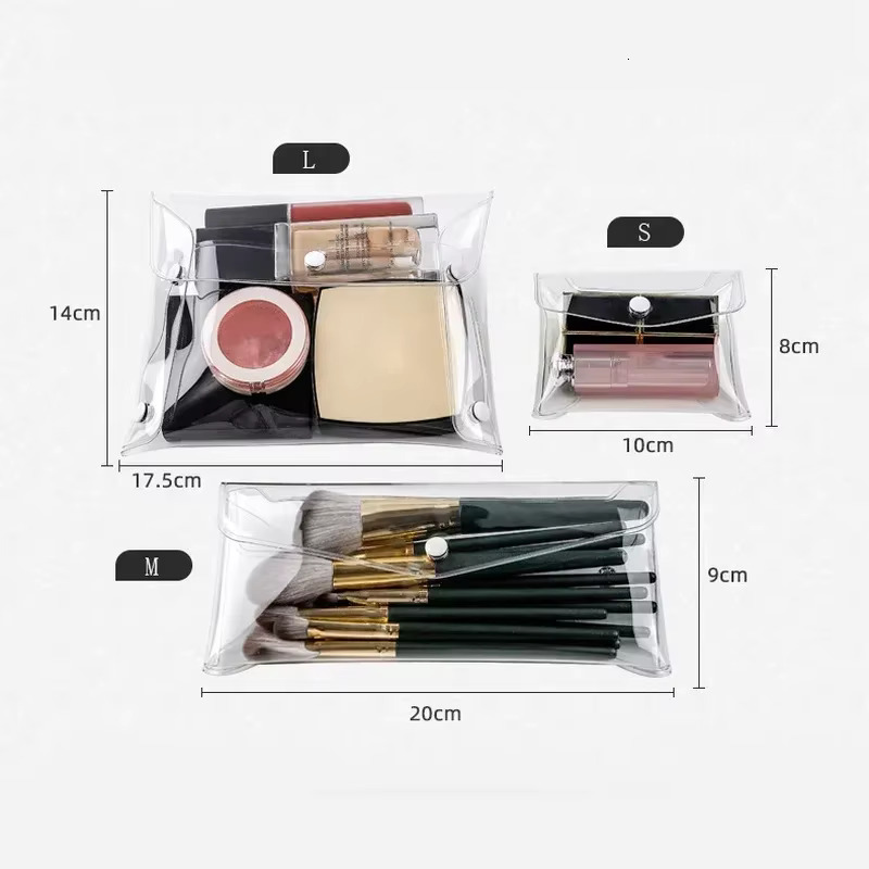 1PCS Cosmetic Organizer Travel Holder Pvc Makeup Make up Brush Bag Pouch Storage Case swissmilitary
