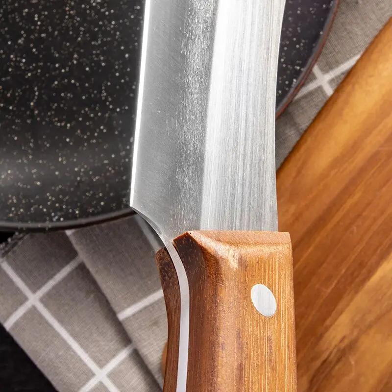 7 Cleaver Knife Stainless Steel Meat Fish Fruit Vegetables Chopping Slicing Kitchen Chef Knife Butcher Knife 250211