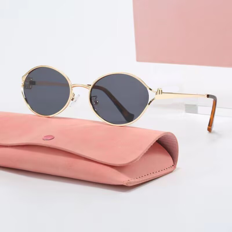 sunglasses for women designer Fashion sunglasses trendy sun glasses mens luxury sunglasses eye glasses women's anti-radiation Round Goggle UV400 personality