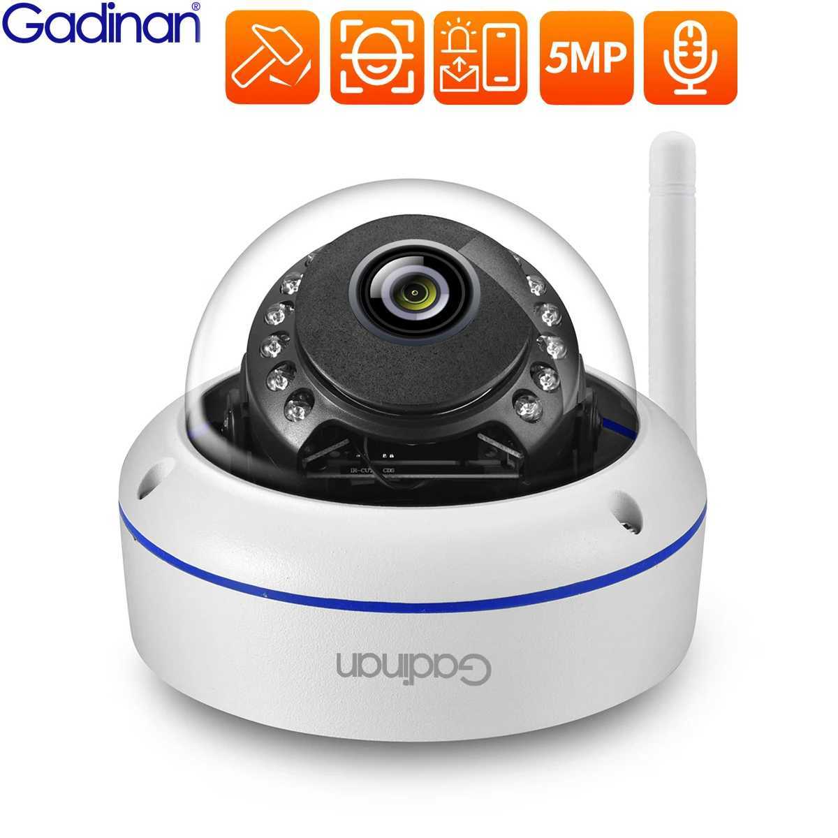 Gadinan 5MP Wifi IP Camera De Metal P Wireless Outdoor Video Surveillance Security CCTV Al rt SD Card Slot iCSee APP Z250212