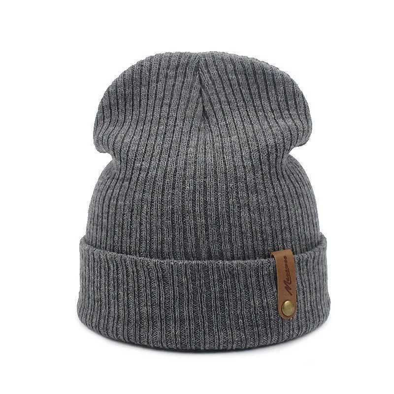 Knitted Warm Sklies Beanies For Wen Solid Soft Bonnet Caps Men wens winter hat 2021 Girl Students Keep Warm Hats X250212