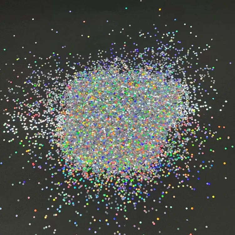 1KG 1mm Holographic Laser Nail Sequin Glitter Magic Holographic Laser Dust Nail Art Chrome Pigment Powder DIY Decorations 250208