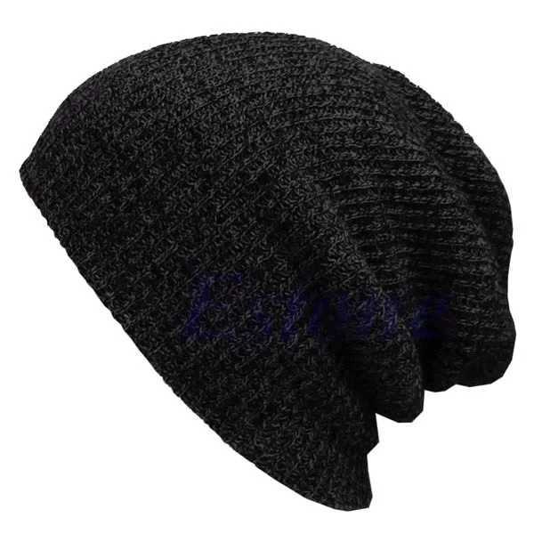 Unisex Knit Baggy Beanie Winter Hat Outdoor Skiing Slouchy Chic Knitted Cap winter hats for wen hats for men X250212