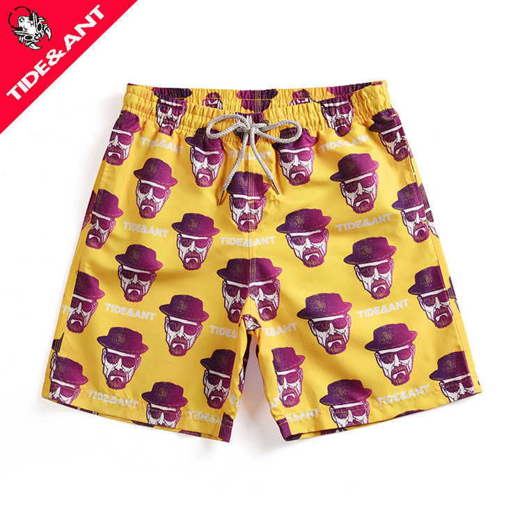 209 Trendy Ant Clothing Beach Vacation Pants Mens Loose Couple Speed Drying Surfing Shorts W250212